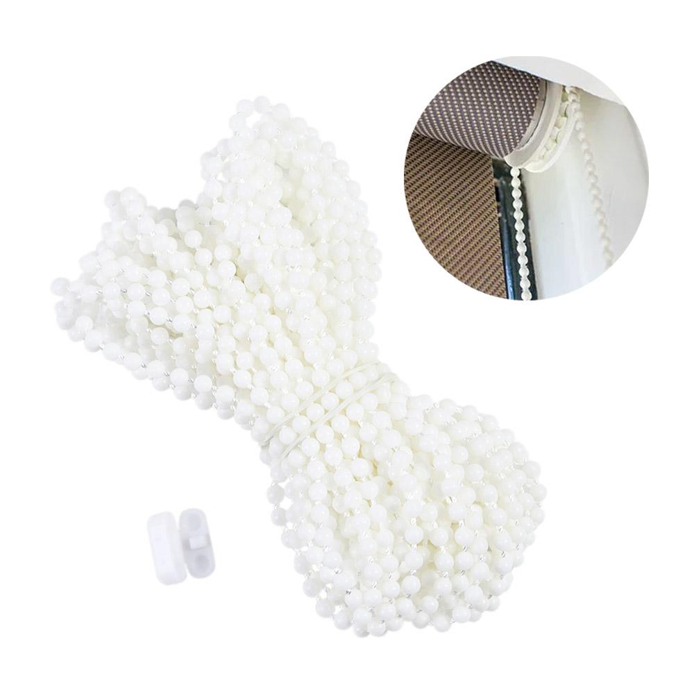 Accessories White With Connectors Blind Beaded Chain Curtain Bead Rope Chain Pull Cord Blind Chain