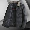 2026 New Winter Parkas Men Thicken Casual Outwear Fur Collar Slim Fit Outwear Waterproof Warm Stand Collar Outwear Coat