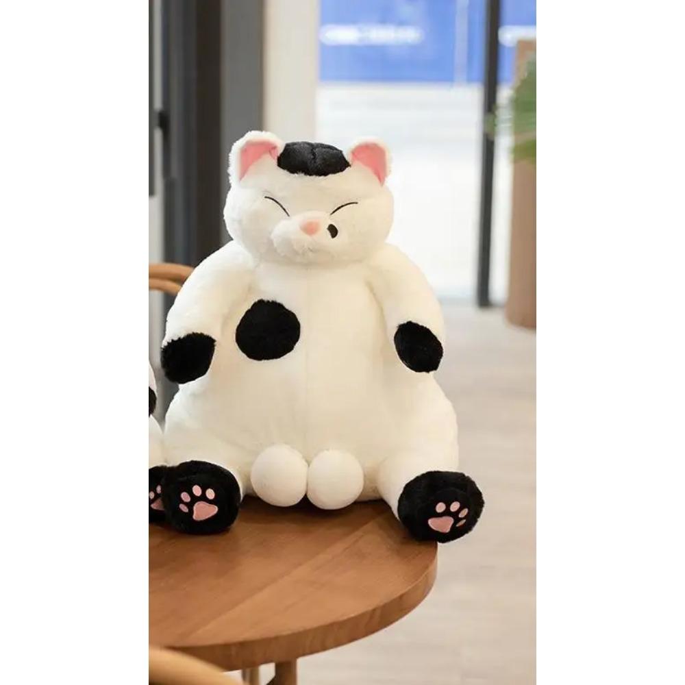 

35/45 см кавайные плюшевые толстые игрушки для кошек мягкие милые ленивые куклы для кошек детские подарочные куклы милые игрушки для животных украшения дома мягкие подушки 35cm чёрный