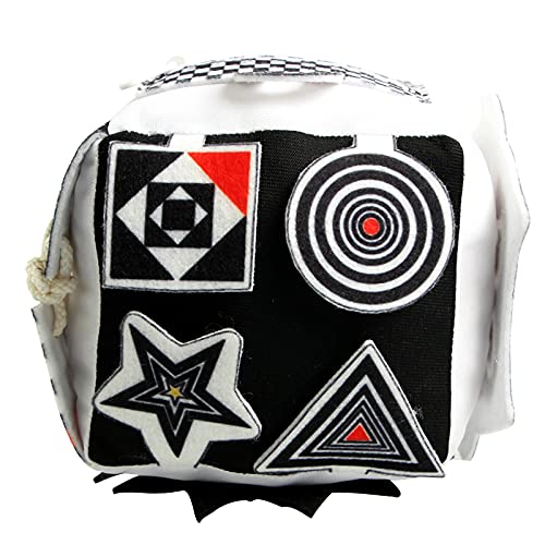 Výuková hračka pro děti Cubic Activity se zipy, západkami, přezkami, tkaničkami, patentkami, knoflíky a dalšími – ideální pro batolata doma, v letadle, v autech nebo na cestách