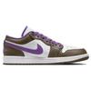 Air Jordan 1 Low Palomino Herren Sneaker Braun Weiß Wildbeere 553558-215