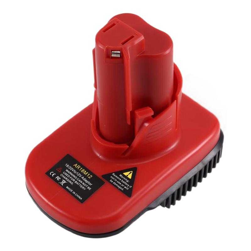 

A84E-Для Aeg Для Ridgid 18V Li- Аккумулятора Адаптер Преобразования Для 12V Li- Аккумулятора Электроинструмента Преобразование красный
