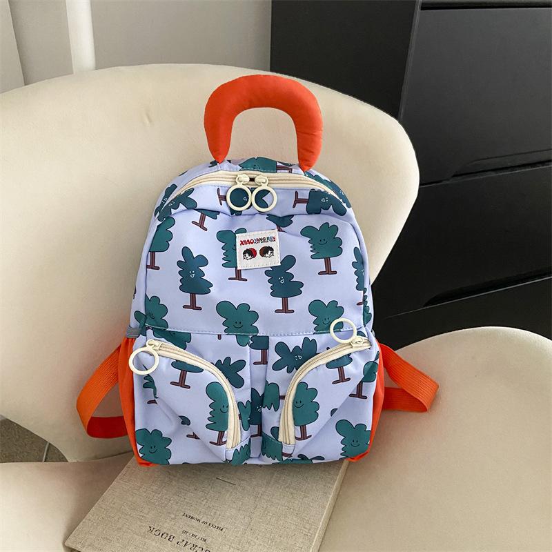 Cartoon Fruit Print School Backpack Girls Light Portable Kindergarten Schoolbag For Girls Boys Korean Kids Backpacks Cute Bags