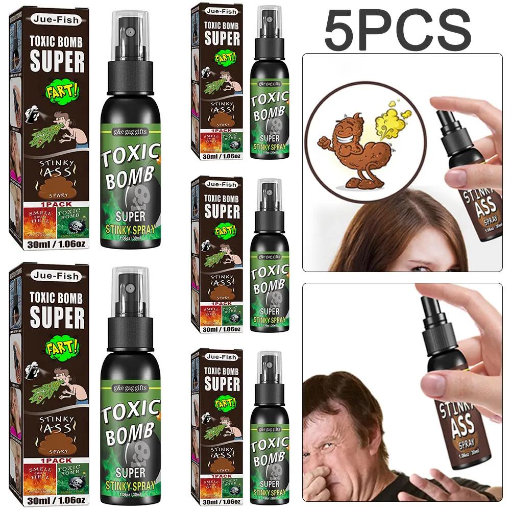 180-30ml Fart Gag Spray Prank Joke Plastic Smelly Stinky Gags Party Supplies Spray Can Stink for Adults Kids Non Toxic for Party