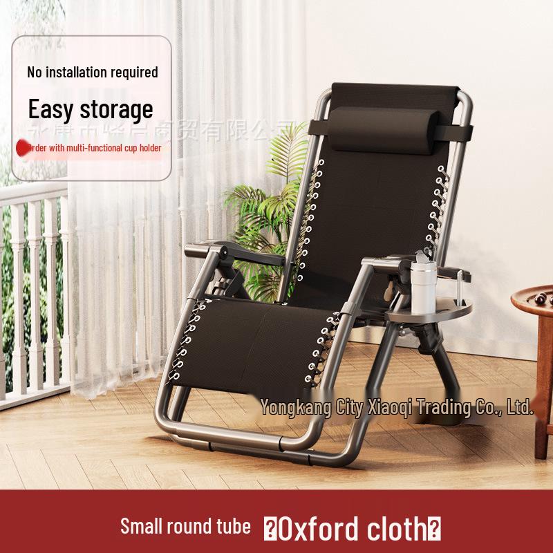 Folding Lounger for Sitting or Sleeping, Ideal for Naps and Elderly, with Backrest, Perfect for Balcony or Home Use.