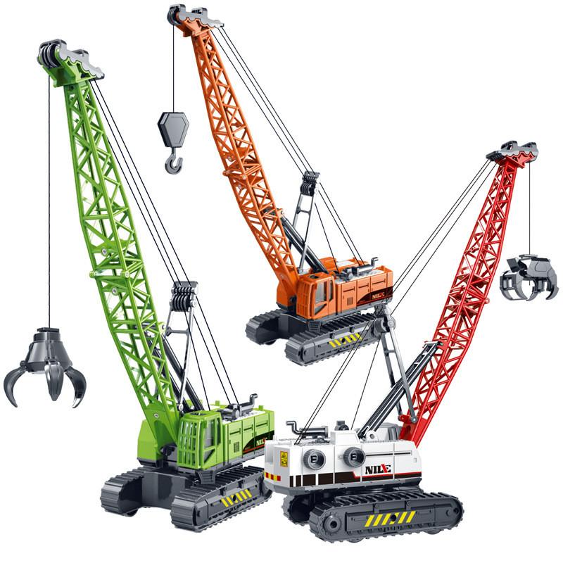 Simulation Lift Grab Crane Engineering Vehicle Model Children Inertia Toy