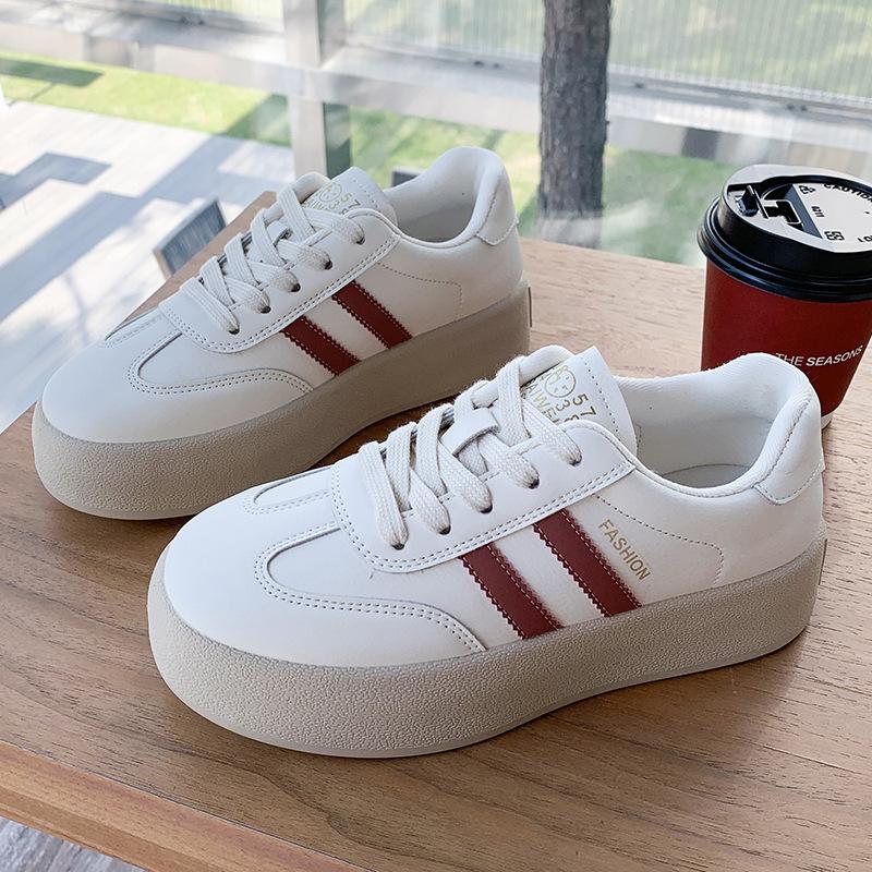 Popular German Training Shoes Breathable Thick-soled Little White Women's Shoes 2025 Spring New Versatile Women's Casual Sports Board Shoes