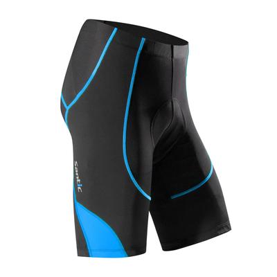 Santic Men's Genting Cycling Shorts, Summer Cycling Wear, Sponge Padded Racing Shorts, Blue, Size L
