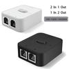 Cable Extender Internet Splitter 10000Mbps Gigabit Network Switch Network Splitter 2 In 1 Out/1 In 2 Out RJ-45 LAN Adapter RJ45 Hub Ethernet Switch