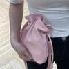 Korean Soft Leather Drawstring Mini Lucky Bag New Fashionable Versatile Messenger Cloud Bag Simple Small Bucket Bag
