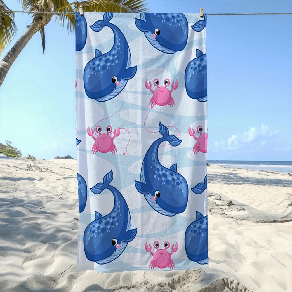 1pc Assorted Summer Themed 2D Flat Beach Towels Perfect choice for beach vacation party gifts