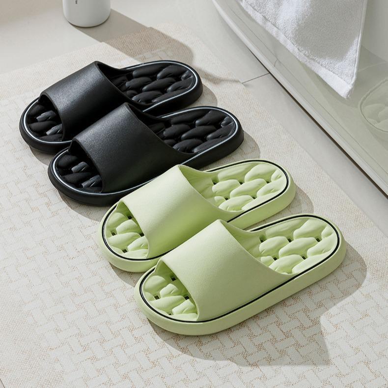 2024 Neslystančios EVA vyriškos šlepetės voniai - Tylios, kvėpuojančios, vasarinė namų avalynė.