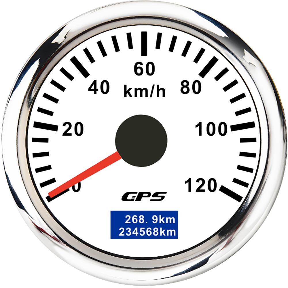 30km/h 60km/h 120km/h 200km/h Speed Gauge with GPS Antenna 52mm Gps Speedometer 7 color Backlight for 12V Car Boat