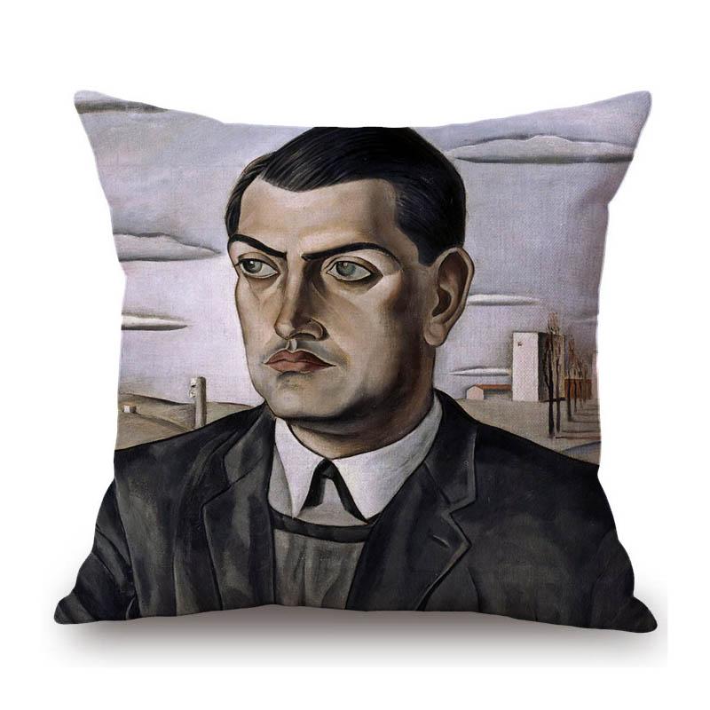 Salvador Dali Surrealism Oil Painting Portrait Decorative Art Cotton Linen Sofa Throw Pillow Case Abstract Art Cushion Cover