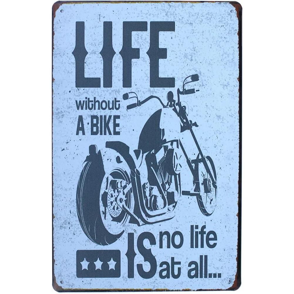 Retro Pinup Girls Motorcycle Metal Tin Signs  Vintage Wall Art Decor for Game Room Cafe Garage Club Bar  Iron Plaque Posters