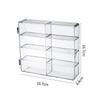 Acrylic Car Display Box 1:64 For Hot Wheels Car Model Toy 8 Grid Cabinet Rack Dustproof Stackable Car Storage Boxes Transparent