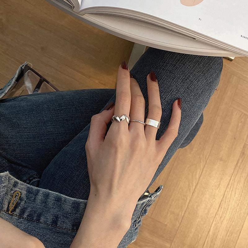 Ins Stylish Inspired Open Finger Ring For Women Unique Design Korean