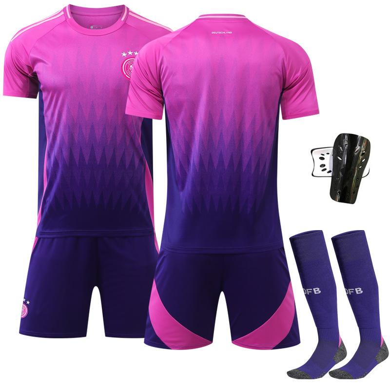 Germany Away Football Jersey Number Crosskimich Purple European Cup Jersey Custom Short-sleeved Jersey