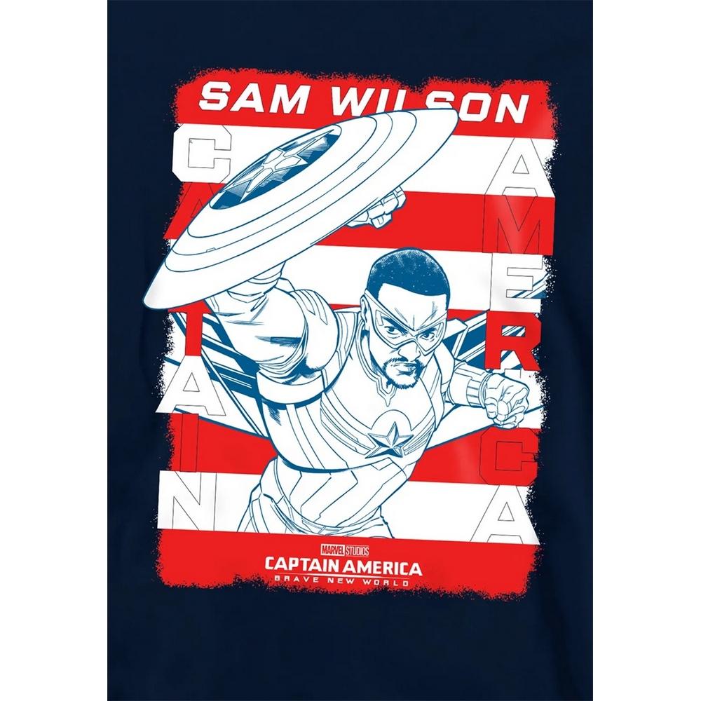 Captain America: Brave New World Childrens/Kids Sam Wilson American Flag Pull Over Hoodie