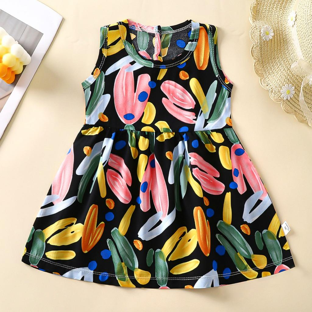 Children's Clothing Baby Princess Dress Girls Dress Children's Summer Dress Children's Skirt Artificial Cotton Cotton A-line Skirt