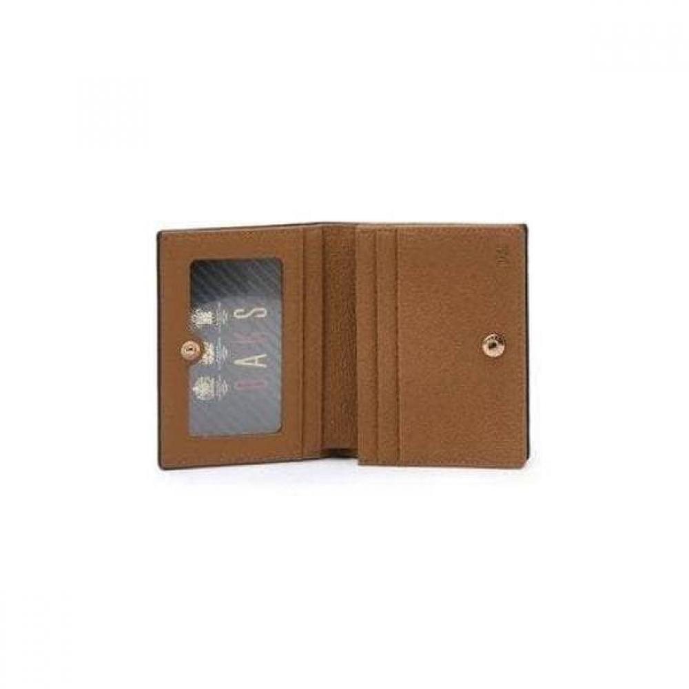 Daks Black Brown Color Combo Logo Business Card Wallet Dbho75701bk