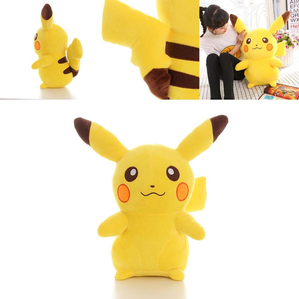 Adorable 17.8inches Large Stuffed Dolls Pokemon Anime Pikachu Soft Plush Animal Toy Gift For All Ages