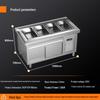 Keleheng Insulated Food Cart: Heated Display Stand with Six Grids, Thickened Non-Magnetic Stainless Steel for Buffets & Canteens