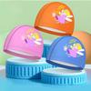 New Cartoon Swimming Caps for Boys Girls PU Waterproof Comfortable Kids Swim Caps Ear Protection Printed Children Swimming Caps