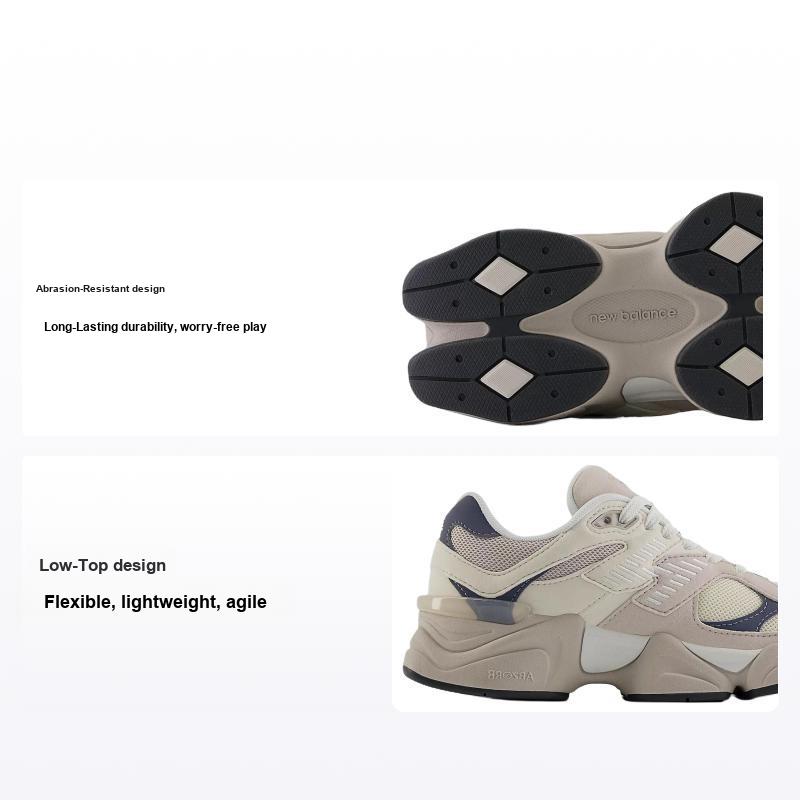 New Balance 9060 Big Kid Moonrock Льняные детские кроссовки Серые GC9060EB 35.5