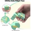 Infinity Cube Fidget Senzorická hračka Mini Puzzle Kocka Hračka Úleva od Stresu Úzkosti Magická Puzzle Překlápěcí Hračka pro Děti s ADHD, Autistické Děti, Dospělé
