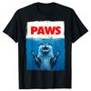Paws Funny Otter Lover TShirt Summer Men Women Clothing Fashion T Shirts Cotton Short Sleeve Oversized Loose Tshirt Tops