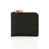 Inden HISOCA Traditional Craft Koshu Inden Deerskin Lacquer Original Brand Coin Purse Black with Black Lacquer Dragonfly [Indenya] [No.9406] [1-008]