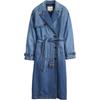 Levis Trench-coat Long à Double Boutonnage Femme Manteaux Bleu A8976-0001