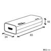 Elecom WiFi Router, Portable, 300Mbps, with USB Cable, WRH-300BK3-S