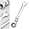 Ratcheting Combination Wrench Spanner 180-Degree Variable Angle Design Rust-resistant Quick Manual Ratchet Wrench