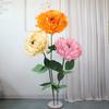 Foam PE Artificial Peony 40cm Fake Flowers New Simulation Peony Flower  Stage Background