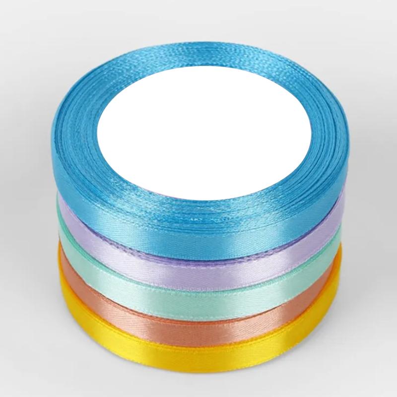 22 Meters/Roll 10 Mm Silk Satin Ribbons Christmas Halloween Birthday Party Gift Wrapping Ribbons Diy Handmade Crafts Material