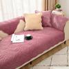 Plush Grey Corner Sofa Cover L Shape Sofa Chaise Cover Lounge Non-slip Seat Armchair Couch Cover Modern Sofas for Living Room