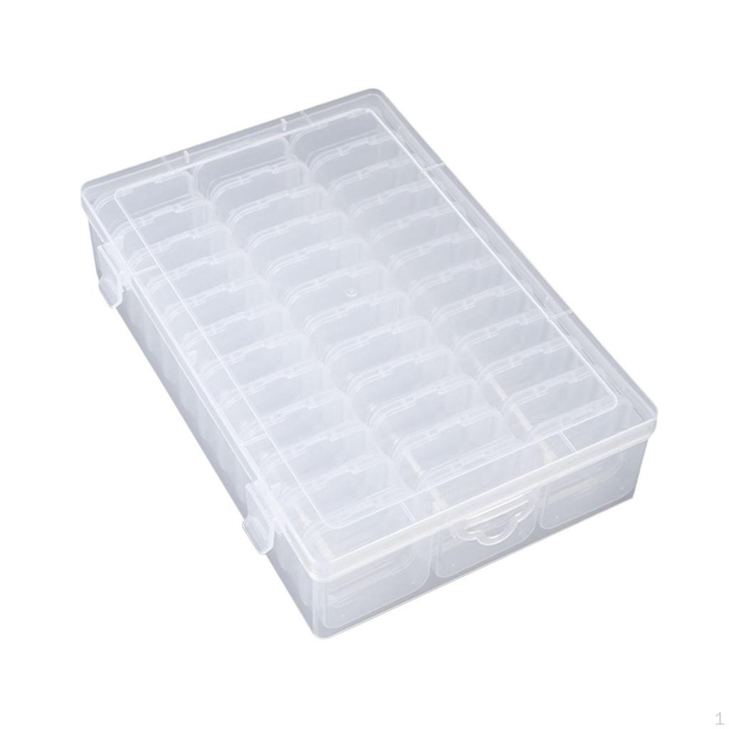 Bead Organizer Box Trinkets Stoarge Case Compartment Nail Art Storage Container Jewelry