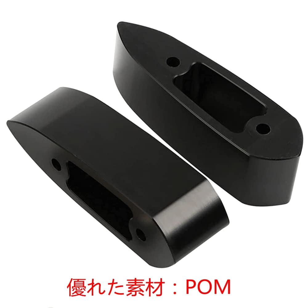 Semimo Mirror Riser Spacer Fits YZF-R25 R3 R15 Offset Mirror Bracket Extension Black