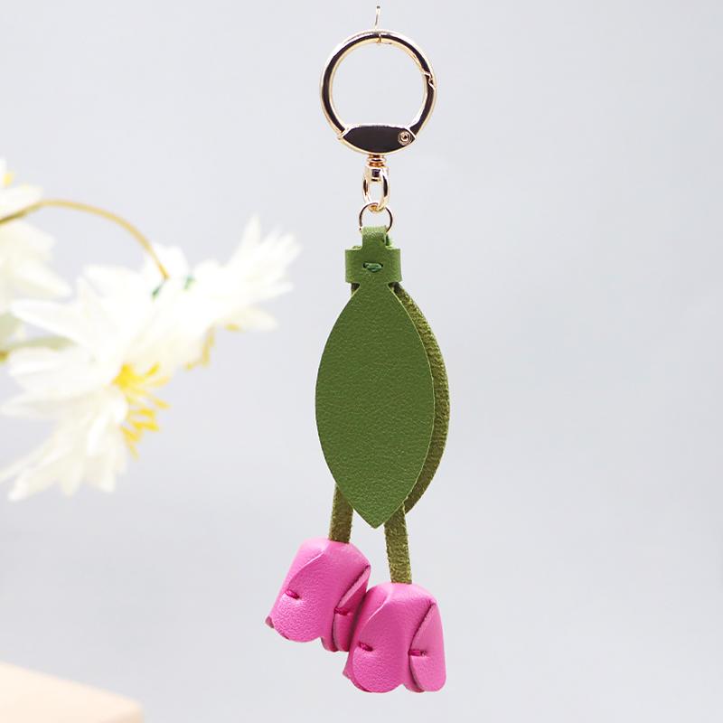 1PC Tulip Shape Clothing Accessories Ornament Exquisite Mobile Phone Pendants High-End Bag Pendants Fashion Multicolor