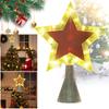 Weihnachtsbaumspitze Stern mit LED-Lichtern & Musik Weihnachtsbaumschmuck Weihnachtsstern Baumspitze für Weihnachtsbaumdekoration