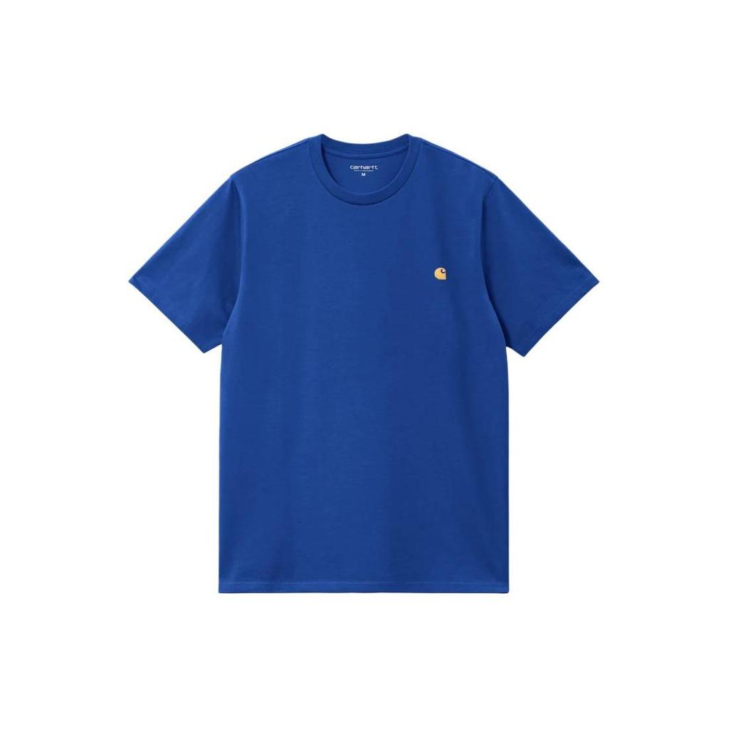 Carhartt WIP SS24 Chase T-Shirt Chase Logo Embroidered Gold Label Series Loose Fit Logo Letter Pattern Short Sleeve T-Shirt I026391-22K-XX