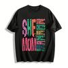 Christian Scripture Mom Themed Tee Empowering Praise Casual Top Pure Cotton T-shirt
