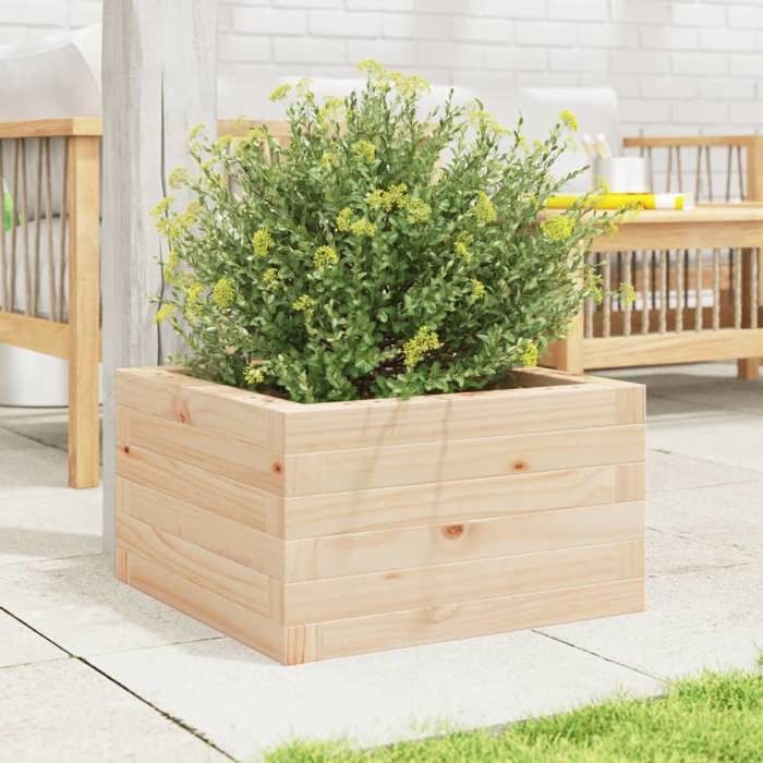 VidaXL Planter 40x40x23 Cm Solid Pine Wood, Outdoor Planter, Flower Box, Plant Box, Planter 847178
