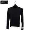 Y's YV-K25-187 Black Line Turtleneck Knit Tops 2 blackUsed
