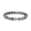 Prayer Men Women Bracelet Hematite Cross Rosary Natural Stone Beads Jesus Onyx Meditation Bracelets Bangles Jewelry Gift Pulsera