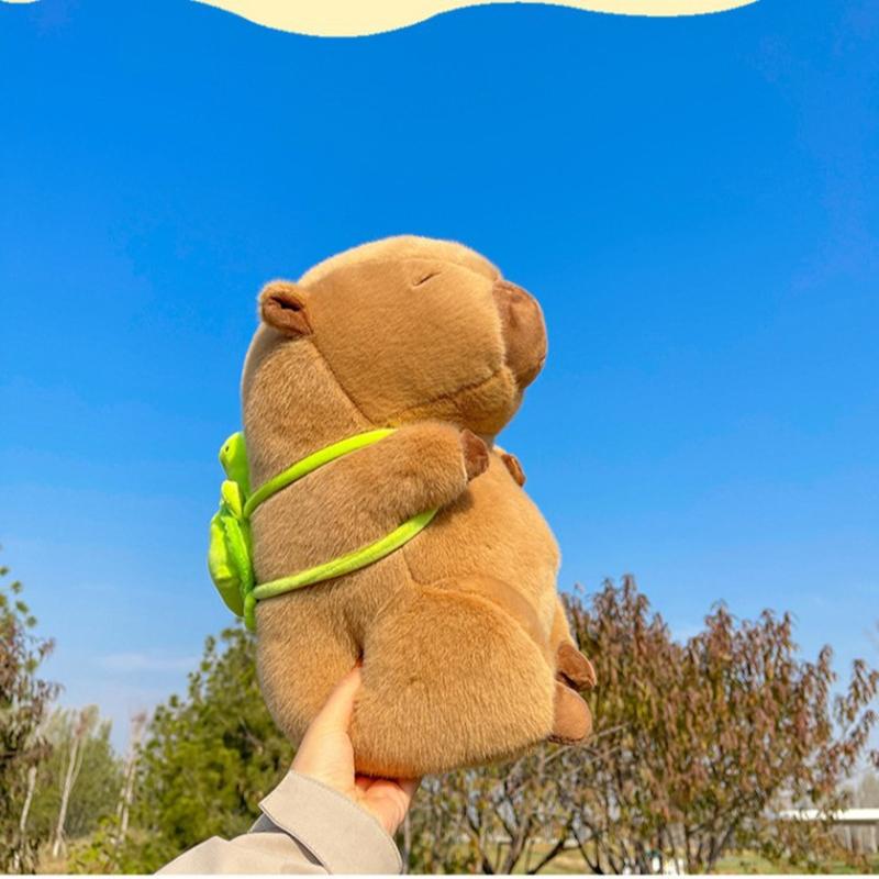 Fun Capybara Back Turtle Capybara Doll Ugly Cute Capybara Doll Comfort Doll Plush Toy Holiday Gift 23Cm
