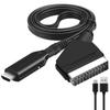HD HDMI To SCART Converter Audio Video Adapter