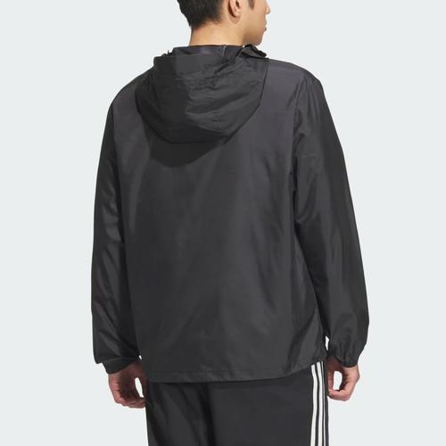 Adidas Water-Repellent Sports Casual Hooded Jacket Unisex Black